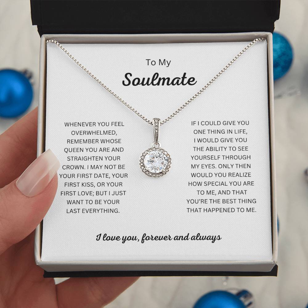 To My Soulmate Eternal Hope Necklace and Charm