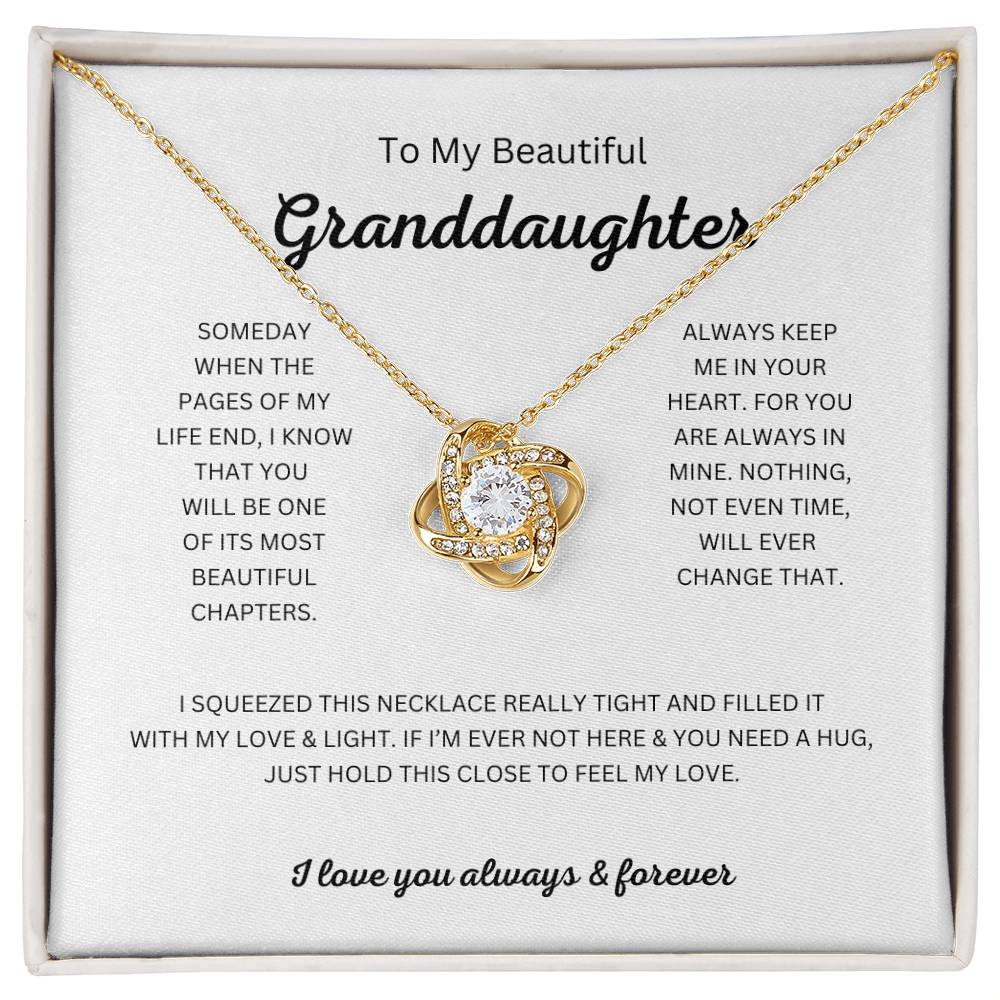 To My Beautiful Granddaughter